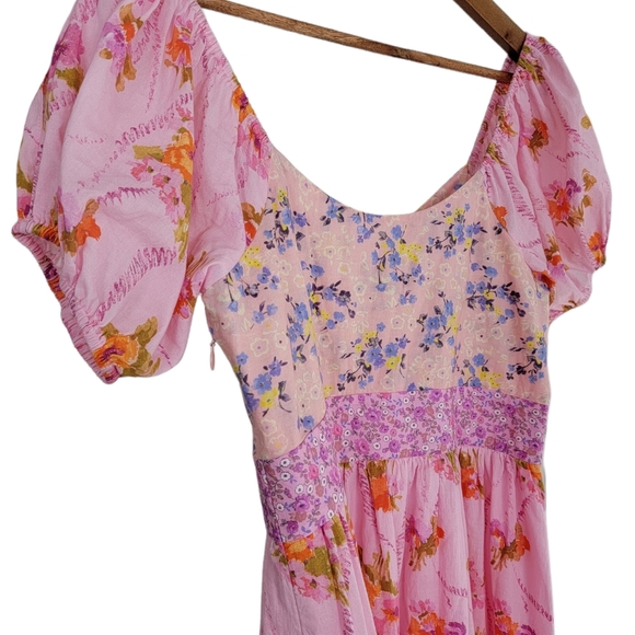 Loveshackfancy Angie Dress Maxi Floral Exploded Pink Size 4 - Picture 4 of 7